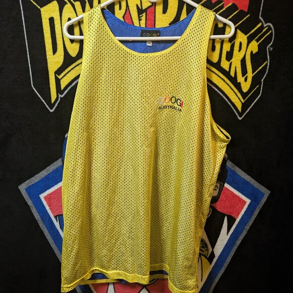 Coogi Australia Yellow Blue Tank Top Jersey.  In good condition, size XXL. - Picture 1 of 4
